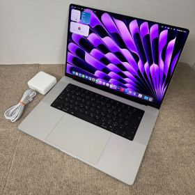 【送料無料】良品 Apple MacBook Pro 16(2021, A2485) M1 Pro / RAM 32GB / SSD 512GB / シルバー / 充放電回数 : 369 [MC120]