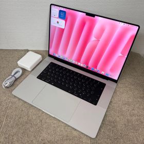 【送料無料】美品 Apple MacBook Pro 16(2021, A2485) M1 Pro / RAM 32GB / SSD 512GB / シルバー / 充放電回数 : 111 [MC114]