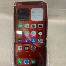 ジャンク品 国内版 SIMフリー iPhoneXR 64GB レッド色