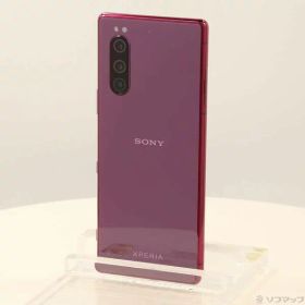 【中古】SONY(ソニー) Xperia 5 64GB レッド SOV41 auロック解除SIMフリー 【352-ud】