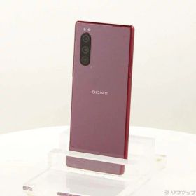 【中古】SONY(ソニー) Xperia 5 64GB レッド 901SO SoftBank 【295-ud】