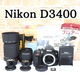推し活におすすめ✨NI/ikon D3400✨望遠レンズ✨一眼レフセット