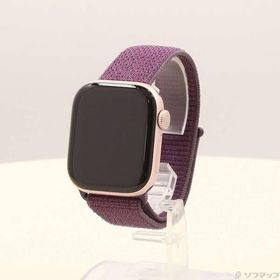 〔中古〕Apple(アップル) 〔展示品〕 Apple Watch Series 10 GPS 42mm ローズゴールドアルミニウムケース プラムスポーツループ〔269-ud〕