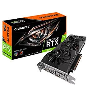 【中古】「非常に良い」GIGABYTE グラフィックボード NVIDIA Geforce RTX 2070 搭載 8GB ゲーミングモデル GV-N2070WF3-8GC
