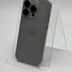 【中古B】iPhone 15 Pro 128GB ナチュラルチタニウム バッテリー【88%】 SIMフリー 白ロム
