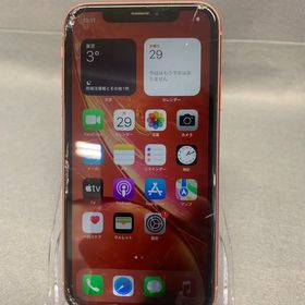 ジャンク品 国内版 SIMフリー iPhoneXR 64GB レッド色