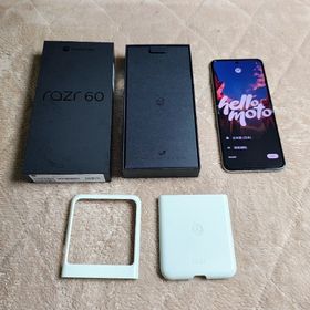 モトローラ(Motorola)のMotorola razr 60 国内版 SIMフリー ライトスカイホワイト(スマートフォン本体)
