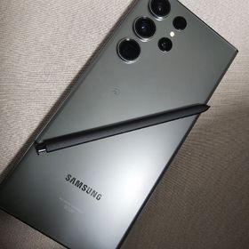 サムスン(SAMSUNG)の美品 SAMSUNG Galaxy S23 Ultra SCG20 グリーン(スマートフォン本体)