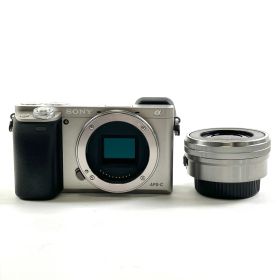 ソニー SONY α6000 パワーズームレンズキット ILCE-6000L S シルバー デジタル ミラーレス 一眼カメラ 【中古】