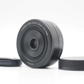 キャノン Canon EF-M 22mm f/2 STM Lens for EOS M EF-M Mount Black [美品] #Z5837A
