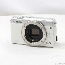 【中古】Canon(キヤノン) ミラーレス一眼カメラ EOS M100 ボディ ホワイト 【349-ud】