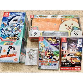 ニンテンドースイッチ(Nintendo Switch)の【新品未開封】②ニンテンドースイッチ新型本体Joy-Conネオン+最新人気ソフト(家庭用ゲーム機本体)