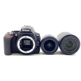 ニコン(Nikon)の【全額返金保証】【最速発送】Nikon デジタル一眼 D5600 ダブルズームキット ブラック 美品 動作確認済(デジタル一眼)
