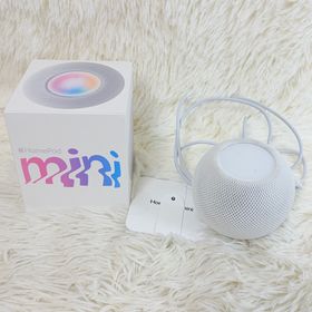 アップル(Apple)のHomePod mini ホワイト MY5H2J/A 美品 箱付(スピーカー)