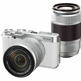 【中古】【非常に良い】FUJIFILM デジタルカメラミラーレス一眼 X-A2Wズームレンズキット ホワイト X-A2WH1650II/50230II