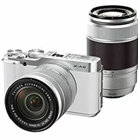 【中古】FUJIFILM ミラーレス一眼 X-A2 ダブルズームレンズキット ホワイト X-A2WH1650II/50230II qqffhab