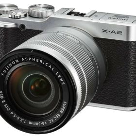 【中古】【1ヶ月保証】 富士フイルム FUJIFILM X-A2 レンズキット シルバー SDカード付き ミラーレス一眼