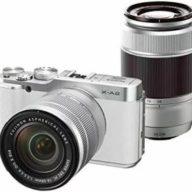 【中古】FUJIFILM ミラーレス一眼 X-A2 ダブルズームレンズキット ホワイト X-A2WH1650II/50230II