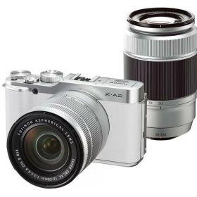 【中古】FUJIFILM デジタルカメラミラーレス一眼 X-A2Wズームレンズキット ホワイト X-A2WH1650II/50230II