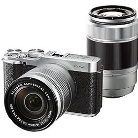 【中古】［非常に良い］FUJIFILM ミラーレス一眼 X-A2 ダブルズームレンズキット シルバー X-A2S1650II/50230II