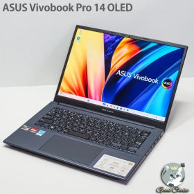 Asus Vivobook Pro 14 OLED、Ryzen 9 5900HX、16 GBメモリ、OLED 2.8K 90Hz、整備番号AS0604