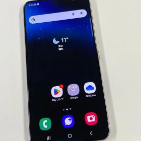 新品同様SIMフリー au Galaxy S22 SCG13 ホワイト ネットワーク利用制限△