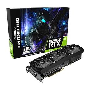 【中古】玄人志向 NVIDIA GeForce RTX3070搭載 グラフィックボード GDDR6 8GB GALAKURO GAMINGシリーズ トリプルファンモデル GG-RTX3070-E8GB/TP