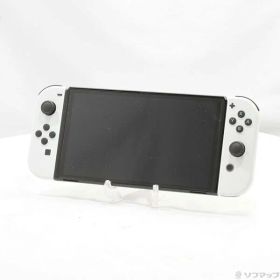 【中古】Nintendo(任天堂) Nintendo Switch 有機ELモデル Joy-Con(L)／(R) ホワイト 【305-ud】