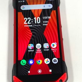 【モバイルBOX】au SIMフリー TORQUE 5G レッド KYG01