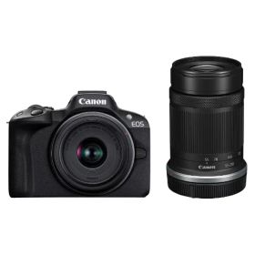 【エントリーで最大全額ポイント還元｜2/5まで】 CANON｜キヤノン EOS R50・ダブルズームキット ミラーレス一眼カメラ ブラック [ズームレンズ+ズームレンズ]