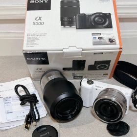 SONY α5000 ILCE-5000 ミラーレス一眼カメラ ダブルズームレンズキット 動作確認ok