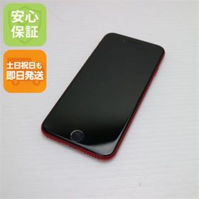 アイフォーン(iPhone)の超美品 SIMフリー iPhone SE 第2世代 64GB レッド M777(スマートフォン本体)