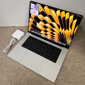【送料無料】良品 Apple MacBook Pro 16(2021, A2485) M1 Pro / RAM 32GB / SSD 512GB / シルバー / 充放電回数 : 147 [MC121]