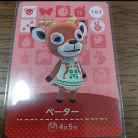 ニンテンドウ(任天堂)のあつまれどうぶつの森 amiiboカード ペーター(その他)