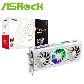 ASRock｜アスロック ASRock Radeon RX 9070XT Taichi White 16G OC グラフィックボード(ホワイト)(特典品 USB充電ケーブル付き) RX9070XTTCW16GO 返品種別B