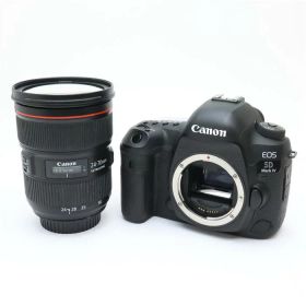 【中古】 《並品》 Canon EOS 5D Mark IV EF24-70 F2.8L II USM レンズキット 【スクリーン・ダイヤルユニット部品交換/各部点検済】 [ デジタルカメラ ]