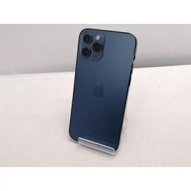 【中古】Apple docomo 【SIMロック解除済み】 iPhone 12 Pro 256GB パシフィックブルー MGMD3J/A【仙台駅東口】保証期間1ヶ月【ランクC】