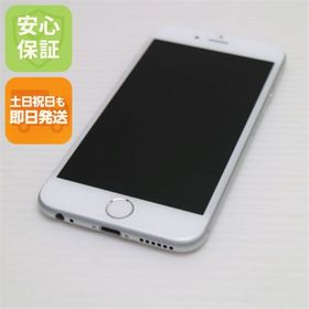 アイフォーン(iPhone)の新品同様 au iPhone6 16GB シルバー 白ロム M777(スマートフォン本体)