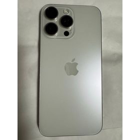アイフォーン(iPhone)のiPhone15promax 1.02TB バッテリー89% 赤ロム保証 白(スマートフォン本体)