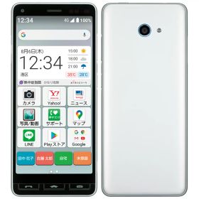 【中古】Aランク【目立った傷や汚れなし】 SIMフリー A001KC Y!mobile かんたんスマホ2 シルバー 利用制限▲(赤ロム永久保証) 送料無料