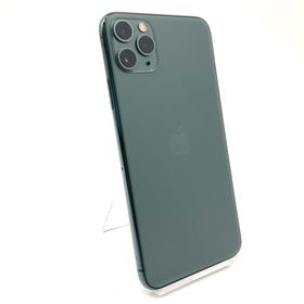 アップル(Apple)の【全額返金保証】【最速発送】Apple iPhone iPhone 11 Pro Max 256GB ミッドナイトグリーン Softbank 動作確認済(スマートフォン本体)