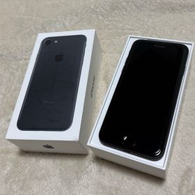アイフォーン(iPhone)のiPhone7 Black 128GB au WiFiモデル SiMフリー 黒(スマートフォン本体)