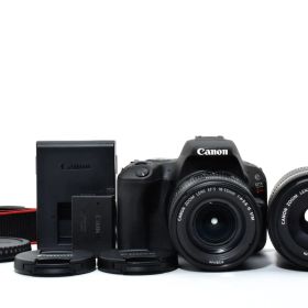 ★新品級★ キヤノン Canon EOS Kiss X9 ダブルズームキット ブラック 《ショット数2680回・付属品多数！》★完動品★ #16P96A512220