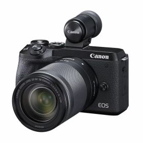【中古】【1年保証】【美品】Canon EOS M6 Mark II 18-150mm IS STM レンズEVFキット ブラック