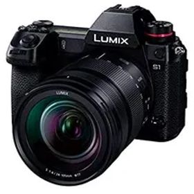 【中古】【非常に良い】パナソニック フルサイズ ミラーレス一眼カメラ ルミックス S1M 標準ズームレンズキット 2420万画素 ブラック DC-S1M-K