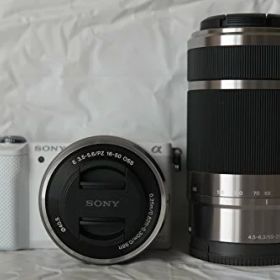 【中古】「非常に良い（無料延長保証）」SONY ミラーレス一眼 α5000 ダブルズームレンズキット ホワイト ILCE-5000Y-W