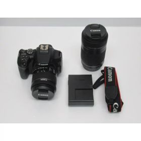 【中古品】 CANON EOS Kiss X10 キャノン ダブルズームキット デジタル一眼レフ ブラック 送料無料！