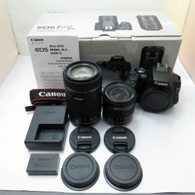 【全品ポイント10倍！要エントリー】【期間限定セール】キヤノン Canon デジタル一眼レフ（ダブルズームキット） EOS Kiss X10WK 【中古】