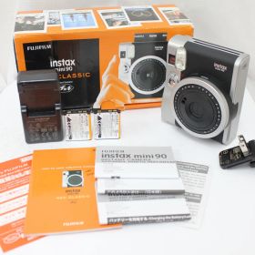 【美品 返品保証】 【元箱付き】 富士フィルム Fujifilm instax mini 90 NEO Classic ブラック e6070