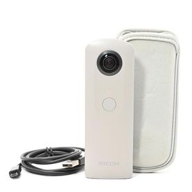 ＜良品＞ RICOH THETA SC ホワイト｜360度全天球撮影対応｜手軽に高画質VR撮影｜SNS・不動産・旅行記録に最適